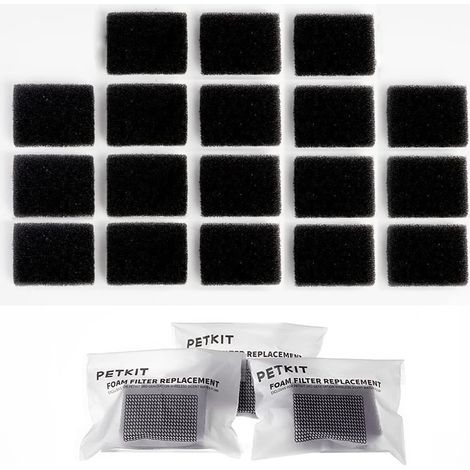 Filtri in schiuma di ricambio da 18 pezzi compatibili con PETKITEversweet 3 Pro/Solo 2/Solo SE per pompe senza fili, fontanelle per animali domestici (1/4)