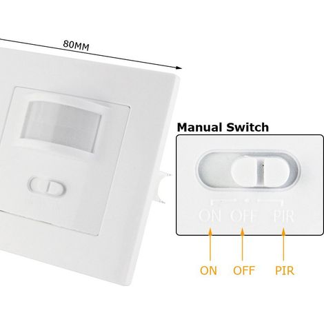Interruttore intelligente ad alta potenza, a 2 fili, con rilevamento a infrarossi (corpo umano) (Tipo 80) — Sostituzione diretta per interruttori standard da 110-240 V