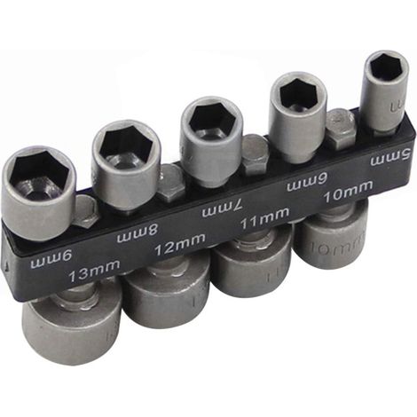 Puntas de cabeza - Juego de 9 llaves de tubo métricas de 5-13 mm para tornillos, ganchos y cabezas de pernos - Samoda (1/3)