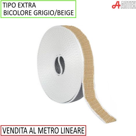 CINTINO TIPO EXTRA BEIGE/GRIGIO LARGHEZZA 22 MM - SPESSORE 2.2 MM (1/2)