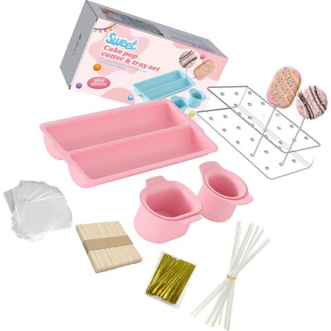 Tagliapasta e spingitorsole per palline di torta con vassoio, set da 8 pezzi