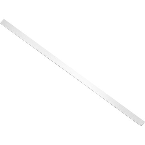 Bande de Tôle en Acier Inoxydable 304 760x25x1mm Argent Brossé (1/5)