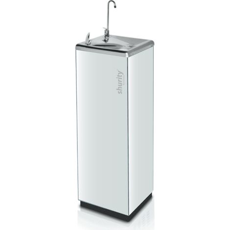 Refrigeratore con Fontanella Acciaio Inox a Colonna Shurity Business 20 con Microfiltrazione20/25lt/h. 2 Rubinetti - 1 via Acqua liscia (1/3)