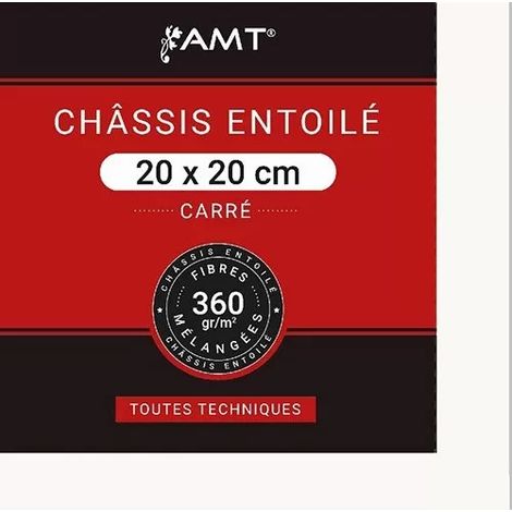 Châssis entoilé carré AMT - 360gr/m2