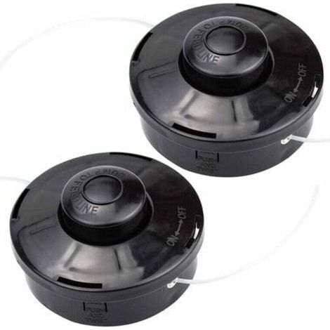Set mit 2 Universal-Freischneiderköpfen A6481 Nylon-Ersatzspule für Trimmer-/Freischneider-Schneidkopf M10 x 1,25 für Benzin- und Benzin-Freischneider - Crezuo