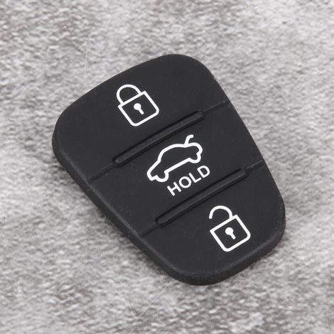 5 telecomandi di ricambio in gomma a 3 pulsanti per Hyundai Fit e Kia (con lettera) (1/5)