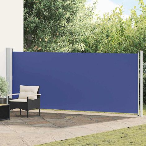 vidaXL Toldo lateral retráctil para patio azul 600x160 cm (1/5)