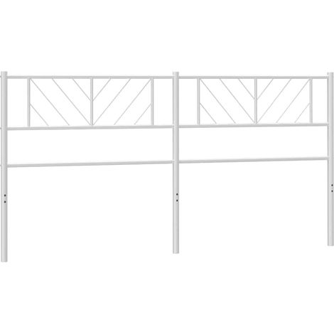 Maison Exclusive - Testiera di Ricambio in Metallo Bianco 200 cm