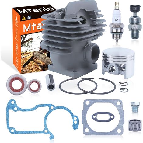 Joints de cylindre 44,7 mm pour Tronçonneuse Stihl MS260 Pro 026 Kit de reconstruction du moteur supérieur, kit de piston de cylindre, ensemble de joints, ensemble de joints d'huile, roulement à aigui (1/5)