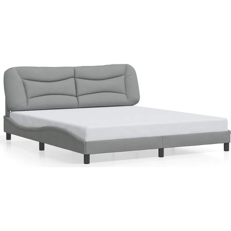 Maison Exclusive - Giroletto senza Materasso Hvar Grigio Chiaro 180x200 cm Tessuto