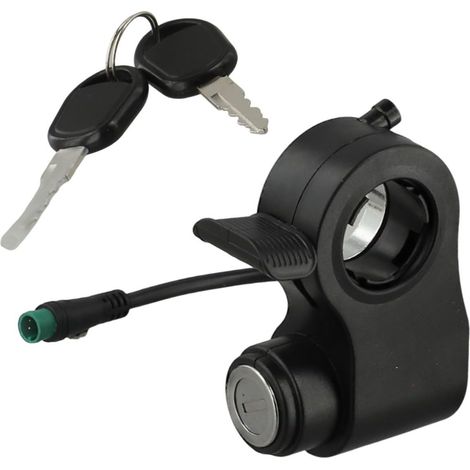 Türschloss für Elektroroller, Türschloss für Elektroroller, 5-poliger Schlüsselschalter kompatibel mit Kukirin G2/Pro/Max-Rollern, wasserdichter Startschalter für Gaspedal (1/5)