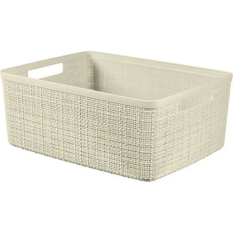 Panier Curver jute S ivoire 26,5x20x10,5