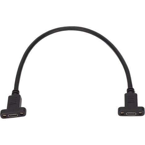 Adaptateur USB C Femelle vers USB C Femelle 0,3m 4K 60Hz 3A Charge Rapide 10Gbps avec Trous de Vis pour PC Portable (1/5)