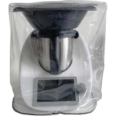 Housse de protection transparente anti-poussière pour robot de cuisine Thermomix TM5/TM6 avec cuiseur vapeur (1/4)