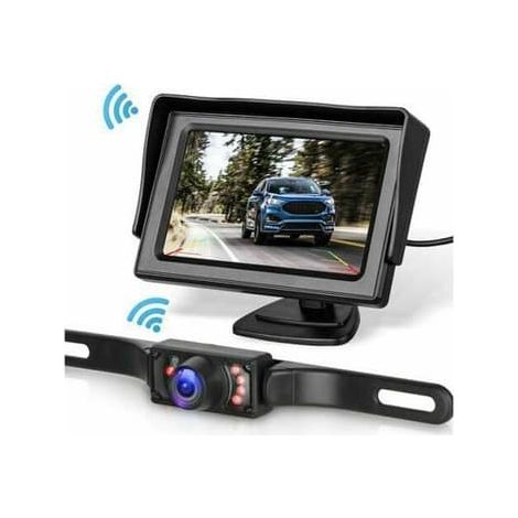 SABIR-Système de caméra de recul sans fil pour voiture/camionnette/pick-up/camping-car avec écran de 4,3 pouces (1/5)