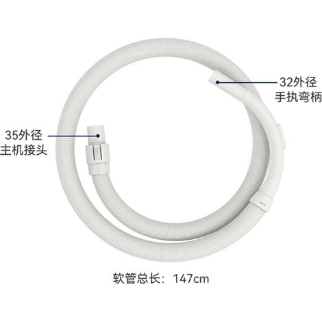Kompatibel mit Zubehör, Schläuchen, Gewinderohren und Winkelstücken für Philips Staubsauger FC8088FC5122FC8086 (1/4)