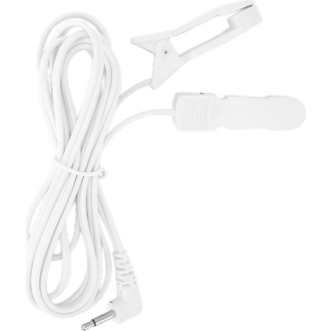 2.5mm Câble Électrode à Clip Oreille Portable, Accessoire de Connexion pour Appareil de Massage TENS Numérique (1/5)