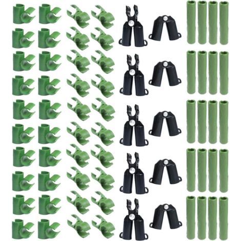 Lot de 70 connecteurs réglables en Plastique pour Treillis de Plantes - 11 mm (1/5)