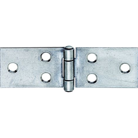 Charnière avec goupille en acier inoxydable rivetée acier inoxydable 32 x 101 mm kit de 10 (1/5)