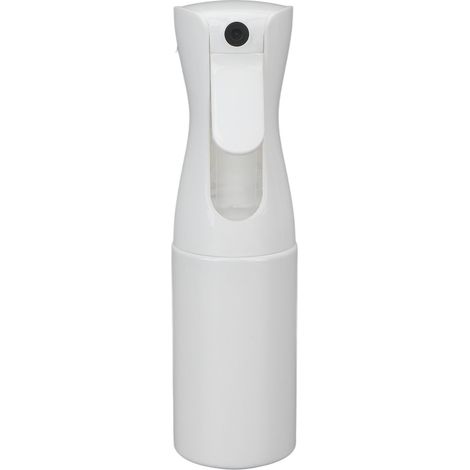 Flacon pulvérisateur continu 360° brume fine 200ml blanc haute pression pour coiffure maison salon coiffure (1/5)