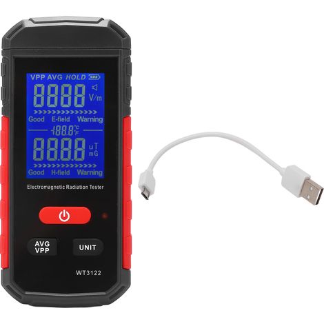 Radiation Detector Electric Field Magnetic Field Detection Data Lock Electromagnetic Radiation Meter