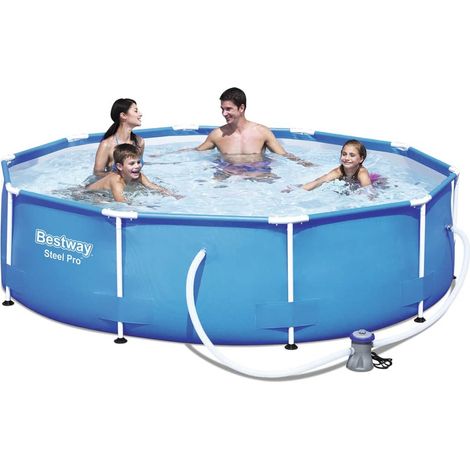 Bestway Steel Pro Frame Swimming Pool with Pump - 10 feet (1/5)