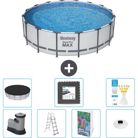 Bestway Piscina Bestway Steel Pro MAX Redonda - 488x122 cm - 8-piezas  S608