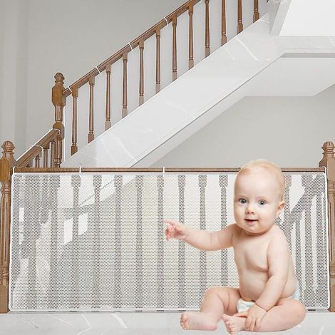 Rete di sicurezza per bambini, rete di sicurezza per scale, ringhiera per balconi, rete di sicurezza per bambini, neonati e animali domestici, rete di sicurezza per balconi e scale, 2 m x 7 m (1/4)