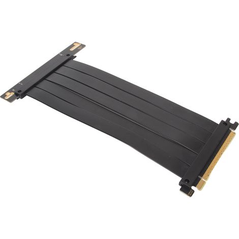 Câble d'extension PCIe 4.0 X16 coudé 90 degrés pour RTX 4090, 60 cm noir, transfert haute vitesse