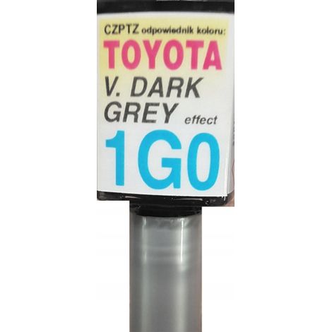 Reparación de arañazos en la pintura del coche Toyota 1G0 V. gris oscuro. Sistema de reparación de arañazos. (1/5)