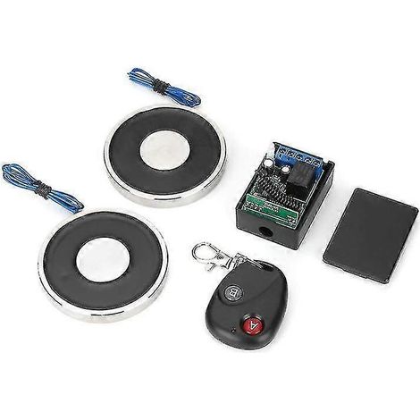 Électroaimant 70/9 à télécommande, 12 V CC, pour couvercle de voiture, solénoïde à ventouse, aspiration 15 kg, aimant électrique magnétique 12 volts V (1/4)