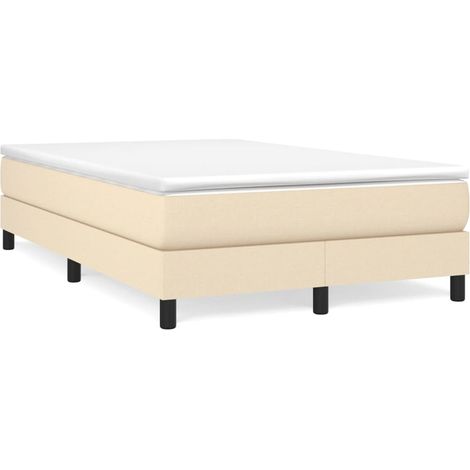 Maison Exclusive - Boxspringbett mit Matratze Creme 120x200 cm St