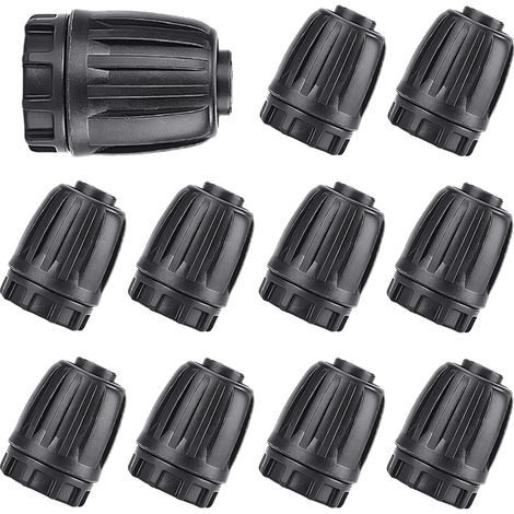 Filiyano – Kit d'irrigation goutte à goutte - Bouchons et raccords pour tuyau d'arrosage - Lot de 10 (1/4)