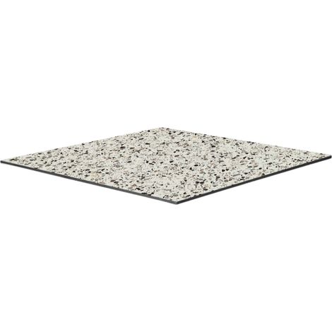 Plateau de table stratifié 70x70 cm terrazzo