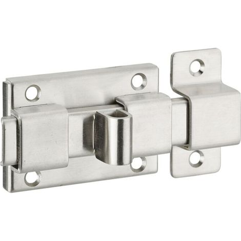 Targette pêne plat inox 65mm – Système de fermeture simple pour meubles – Résistante au froid et à l'eau – Installation facile (1/2)
