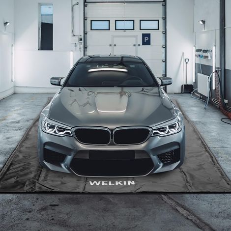 Tapis de Confinement antidérapant de 2,1 m x 4,9 m – Protection imperméable et Robuste Contre la Neige, la Pluie et la Boue pour Voitures (1/5)