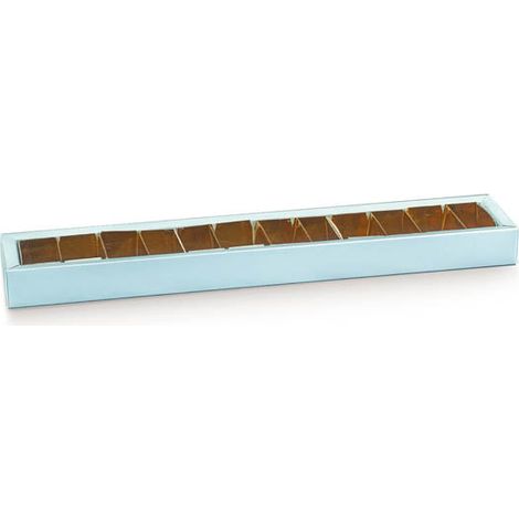 Scotton Scatola Quadretto 360 x 50 x 30 Mm Lino Azzurro 10 Pz