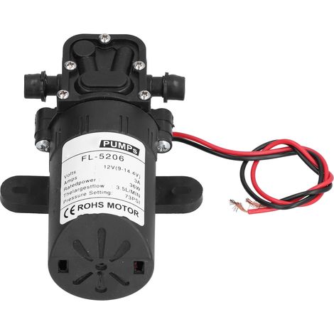 Pompe à diaphragme à tube droit 12V DC 36W 73PSI pour pulvérisateur agricole électrique, accessoire pompe à eau (1/5)