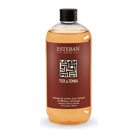 Esteban - Recharge de parfum pour bouquet teck et tonka 500 ml