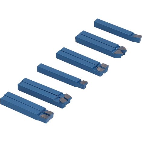 Jeu de 10 outils de tour 1/4 pouce, carbure cémenté haute dureté, précision élevée, pour coupe de métaux (1/5)