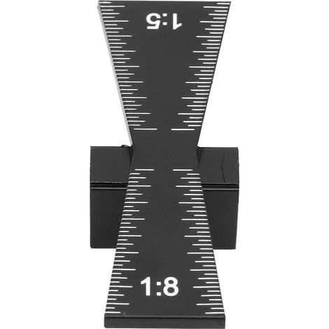 Jauge à Queue D'aronde En Aluminium, Outils De Travail du Bois, Outil De Mesure De Biseau, Utilisé Pour Mesurer le Bois, les Tuyaux Et Autres Articles (1/5)