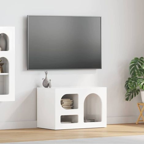 vidaXL  TV Cabinet  High Gloss White 60 x 35 x 40 cm Engineered Wood