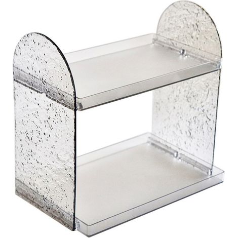 Expositor para guardar cosméticos y perfumes de oficina, caja de almacenamiento para productos de cuidado de la piel, estante de almacenamiento de acrílico transparente, expositor de acabado