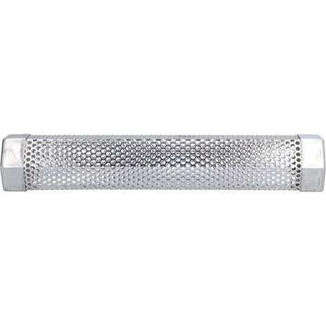 Tube fumoir en acier inoxydable 304, portable, hexagonal, stable, générateur de fumée pour barbecue, fumage à chaud et à froid des aliments grillés, 30,6 x 5 cm (12 pouces) (1/5)