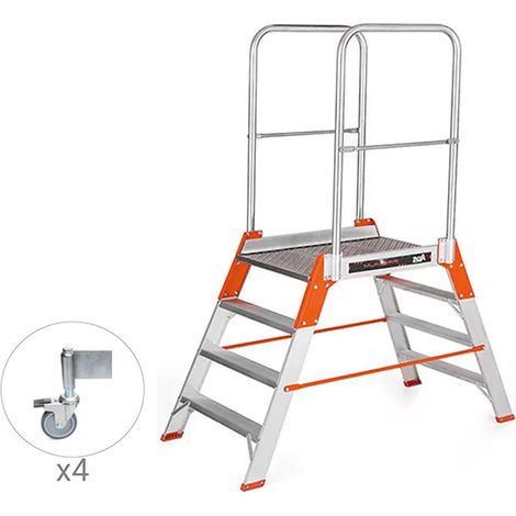 Piattaforma 2x4 gradini - Altezza massima di lavoro 2.83m - 97304R