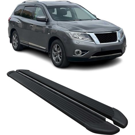 Marchepieds Latéraux pour Nissan Pathfinder 2013 à 2021, Marchepied latéral de Voiture en Aluminium, 2 Pcs, Noir (1/5)