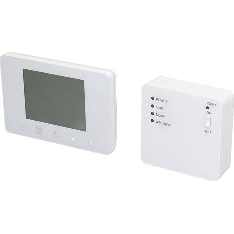 Drahtloser Innenraumthermostat mit 8 RF-Empfängern zur Steuerung eines programmierbaren Ferntemperaturreglers für elektrische Heizungen (1/5)