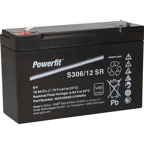 Exide Powerfit Bleiakku AGM 6V 12Ah S306/12 SR (1/5)