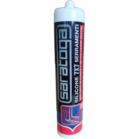 Silicone sigillante 7 x 7 TRASPARENTE neutro per posa qualificata SARATOGA