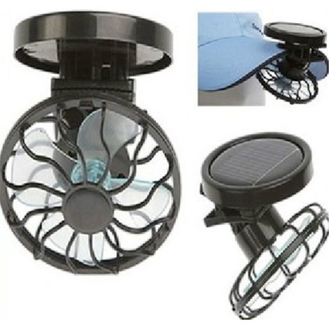 LAN BDD Sommer mit Clip Mini tragbarer Solarventilator Solarclip-Kappe Ventilator mit Clip kleiner Solarventilator (1/5)